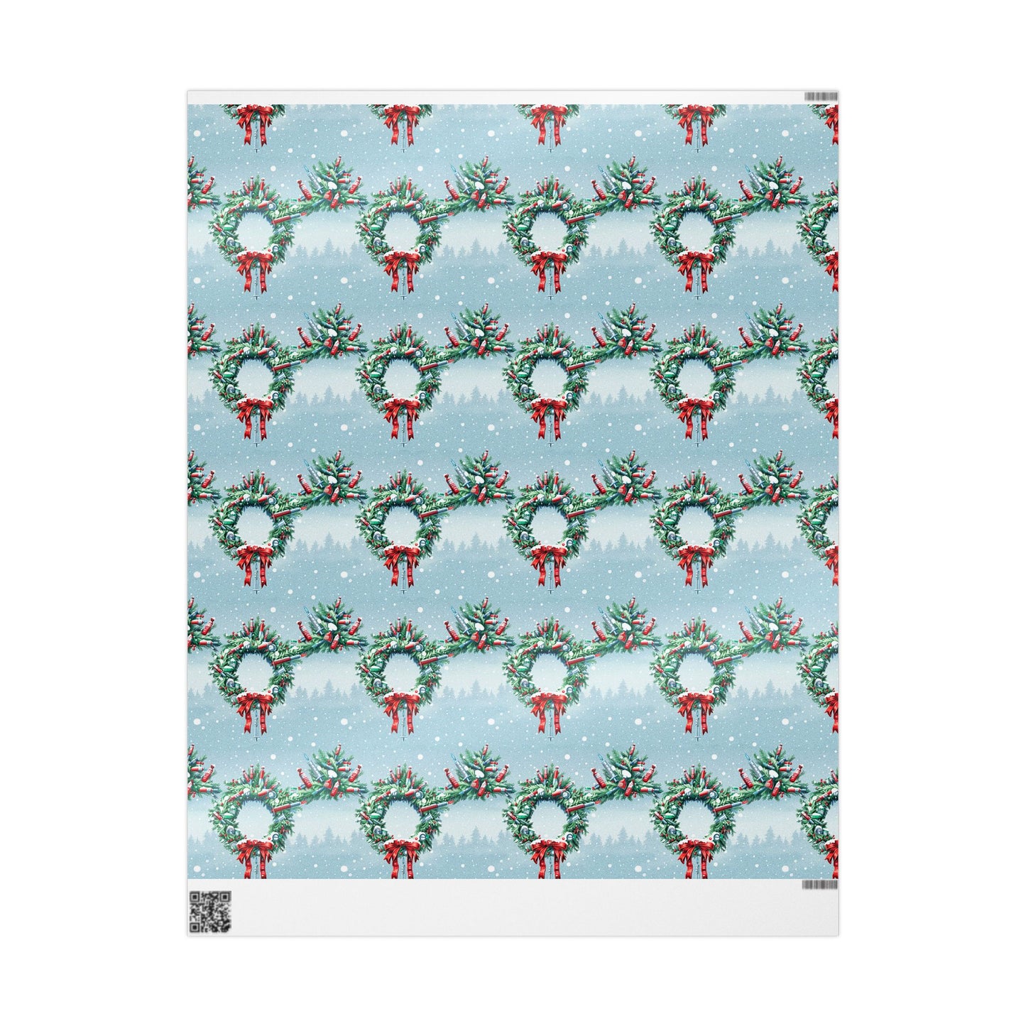 Hospital Wreath Wrapping Paper