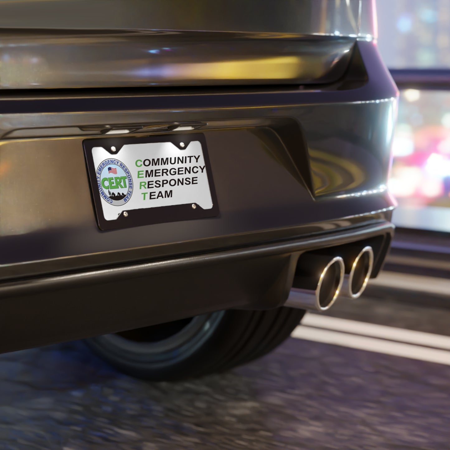 CERT License Plate