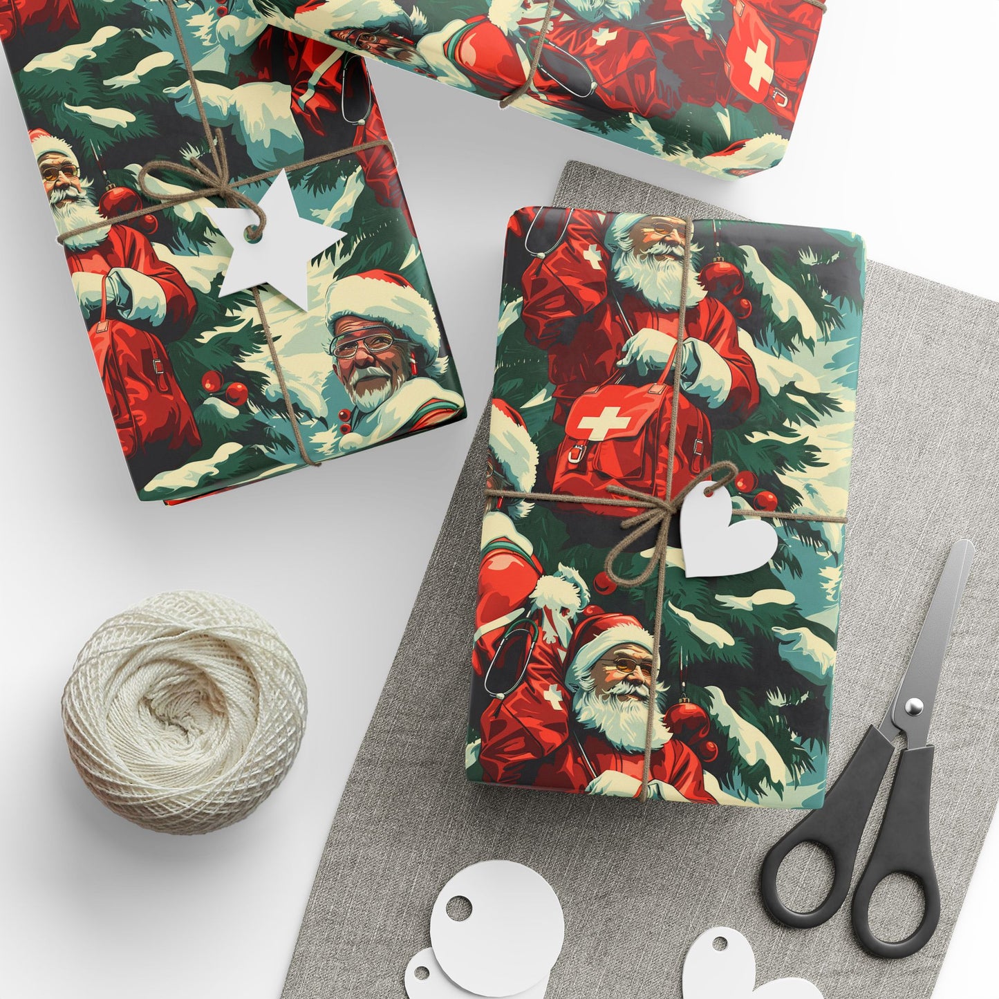Doctor Santa Wrapping Paper