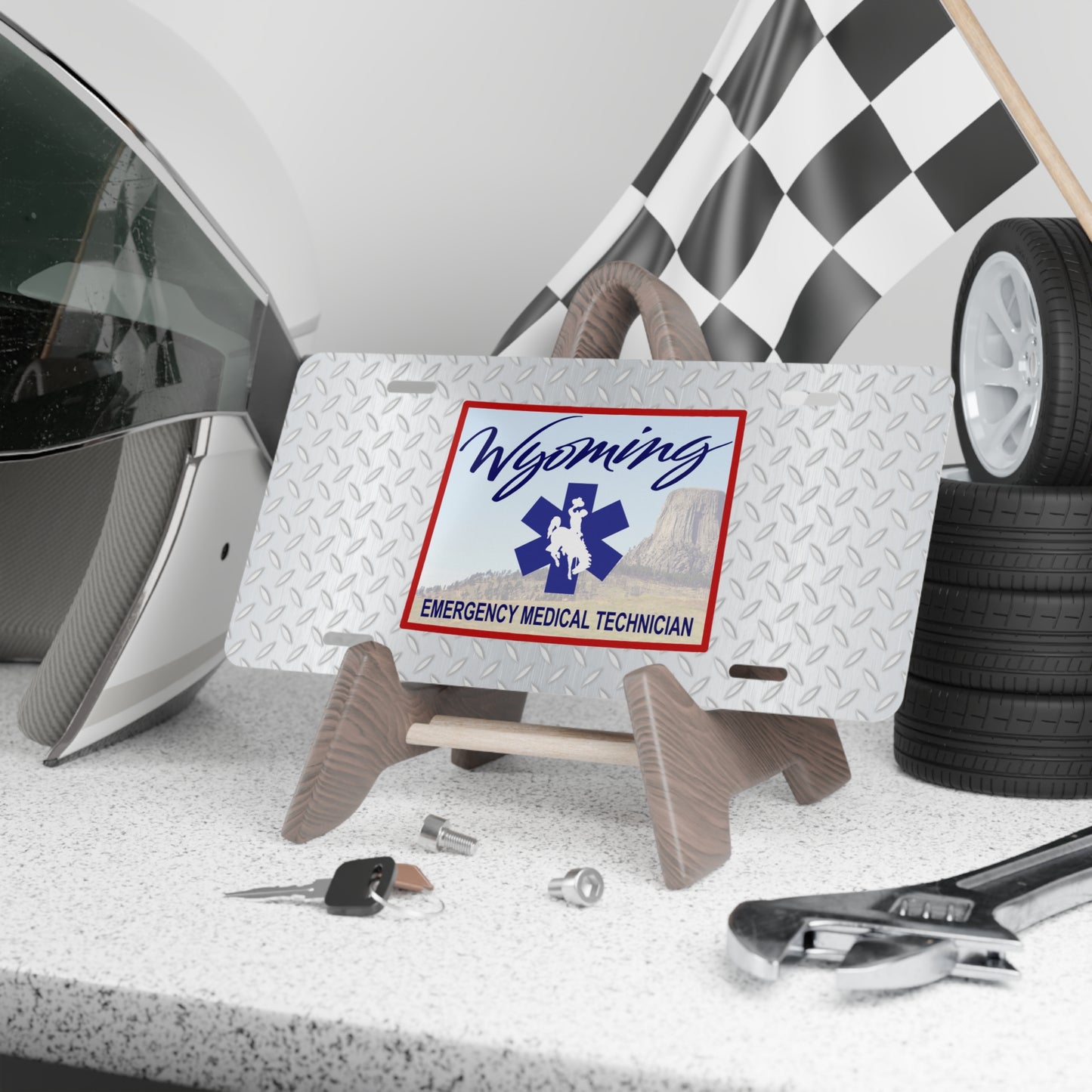 Wyoming EMT License Plate