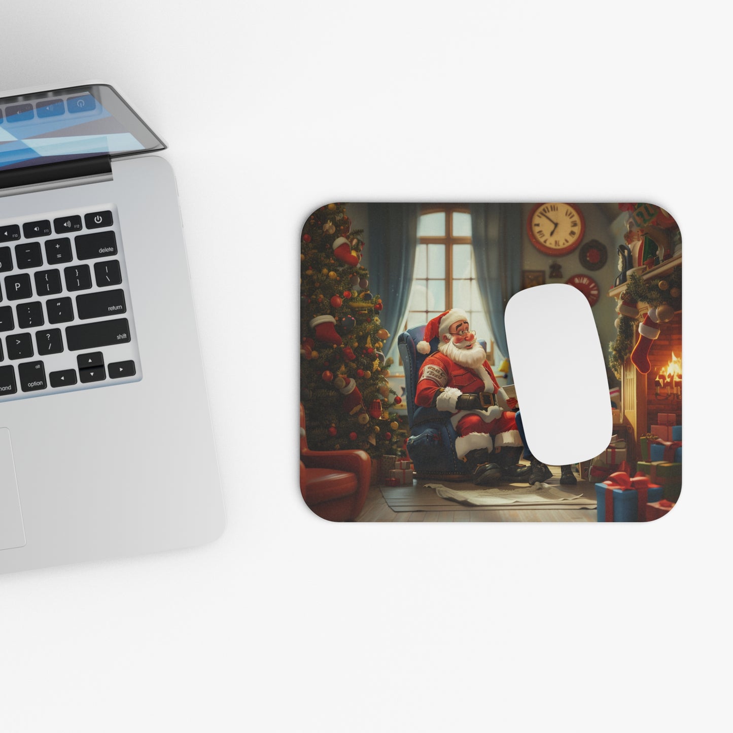 Santa Sitting Mouse Pad