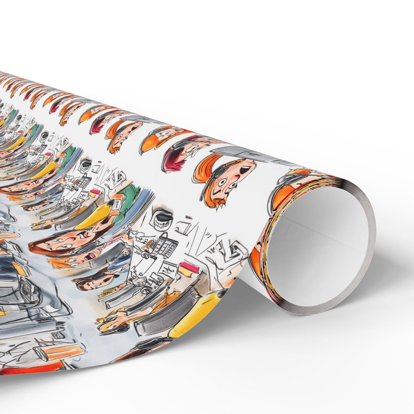 Busy Day at Dispatch Wrapping Paper