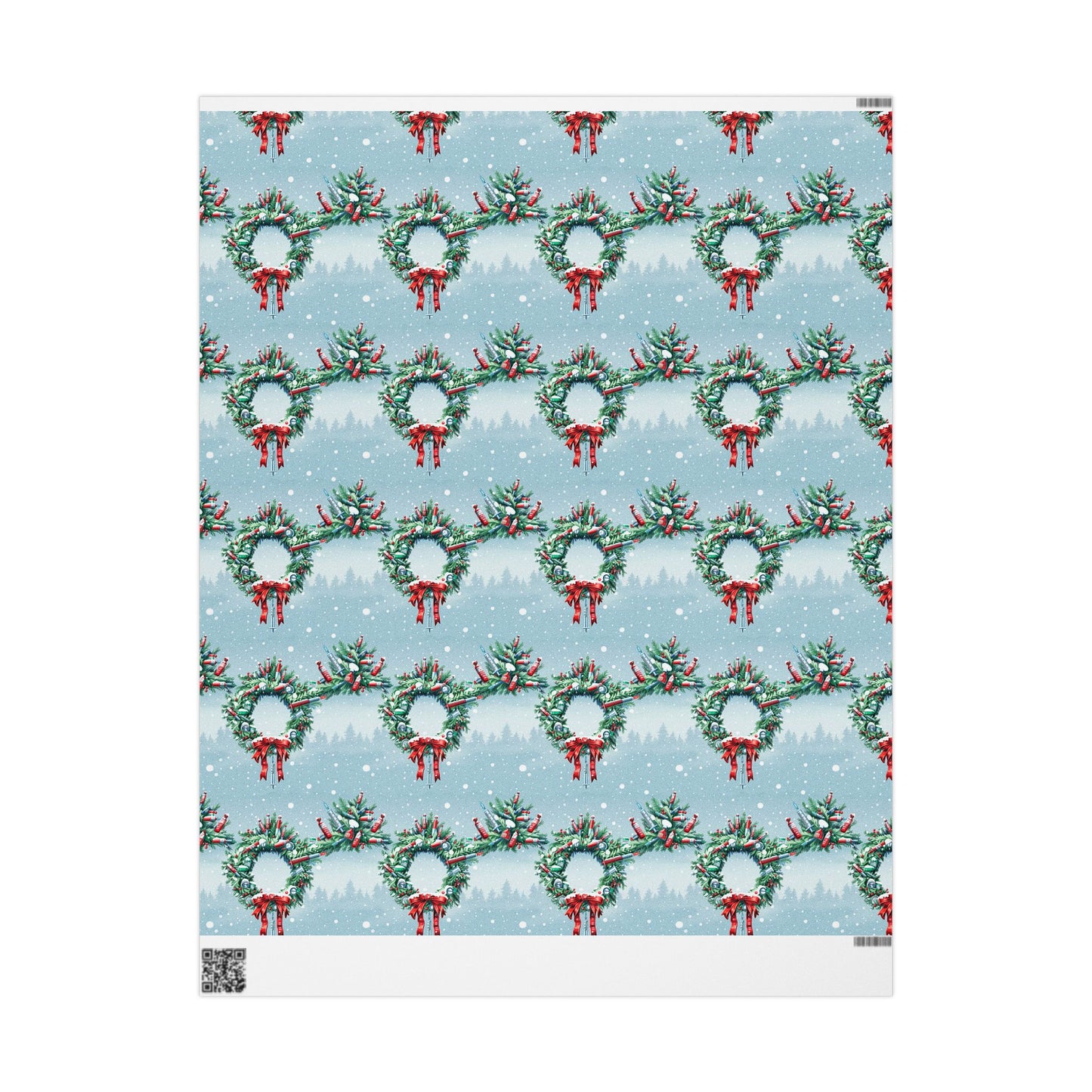 Hospital Wreath Wrapping Paper