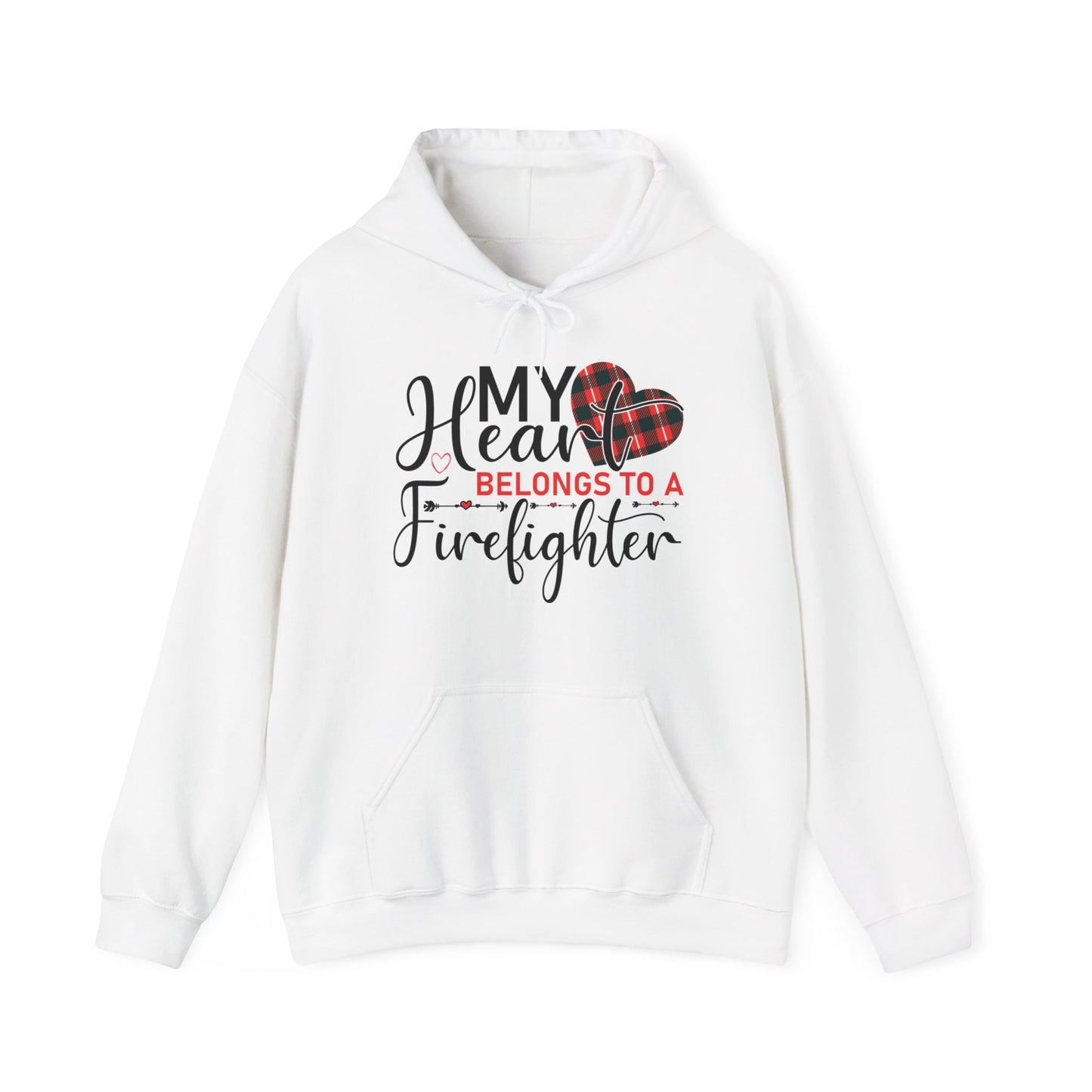 My Heart Belongs To A Firefighter Hoodie