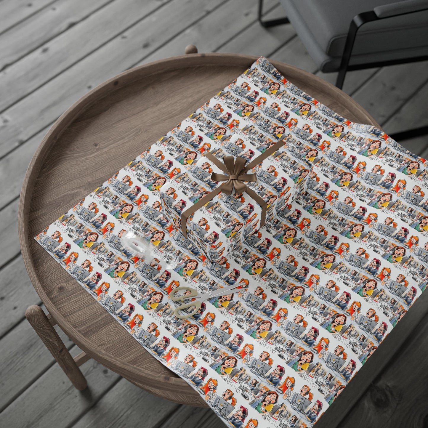 Busy Day at Dispatch Wrapping Paper