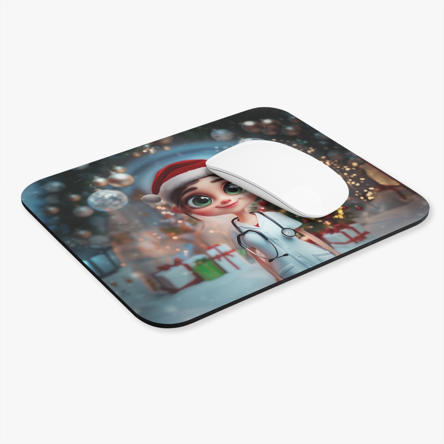 Christmas Nurse Mouse Pad