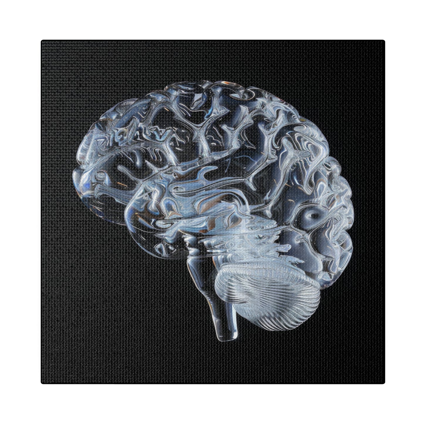 Matte Canvas - Glass Brain