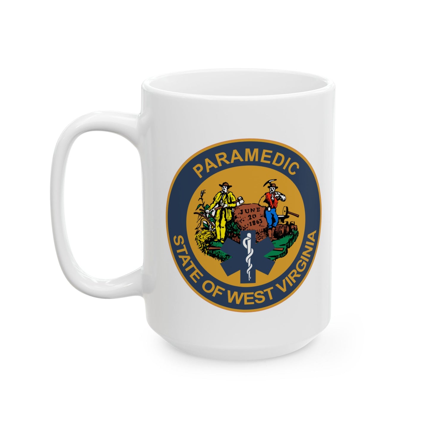 West Virginia Paramedic Patch Mug