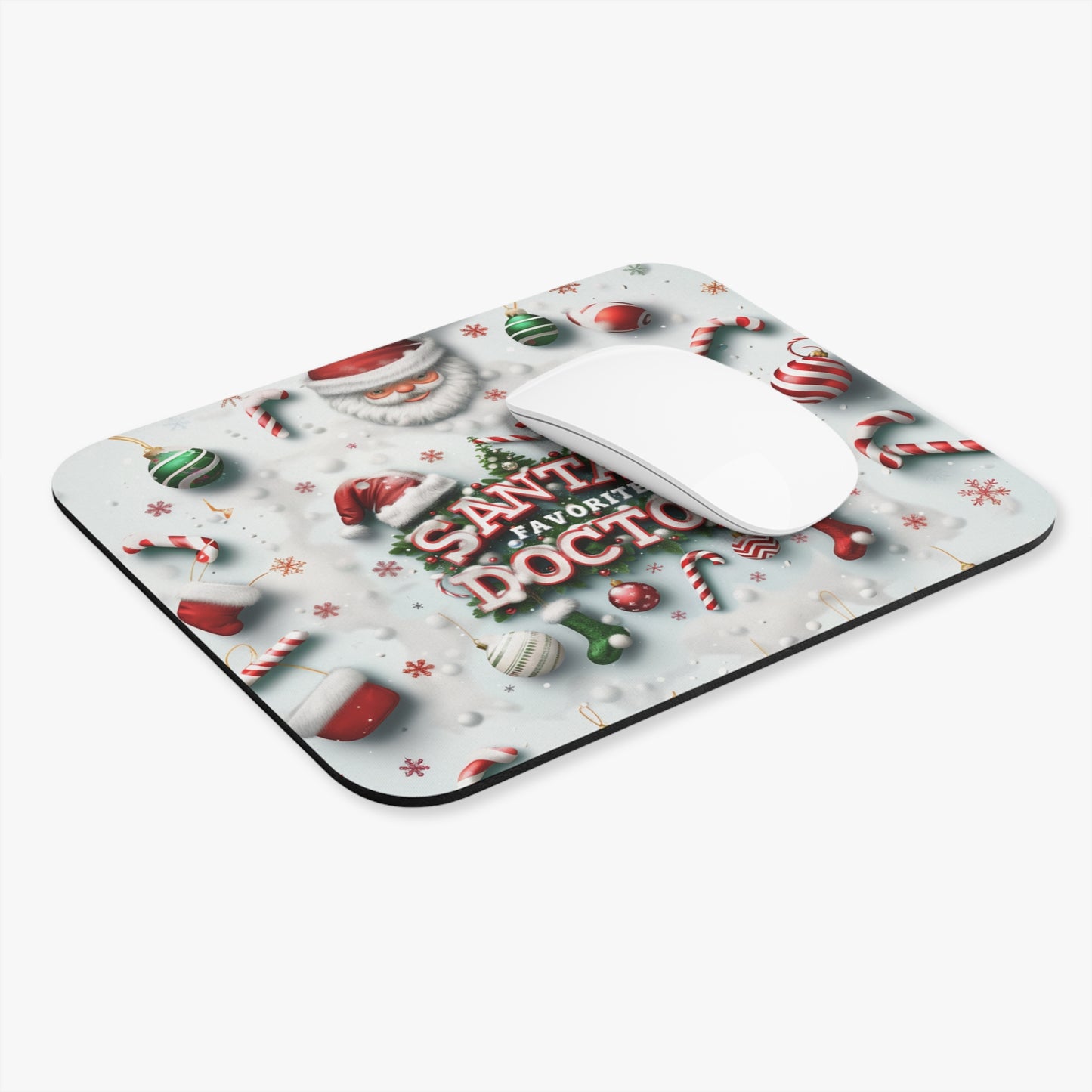 Santa's Favorite Doctor Mouse Pad