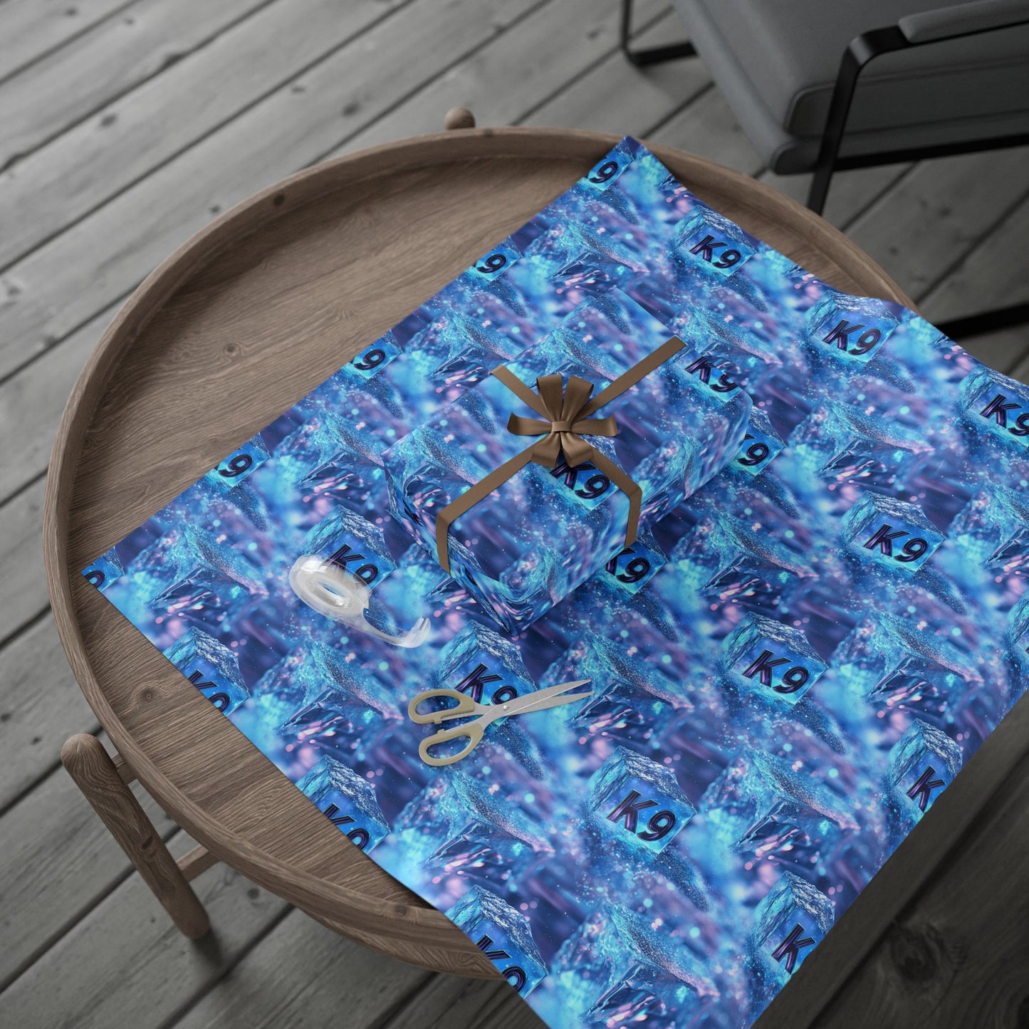 K9 Ice Cubes Wrapping Paper