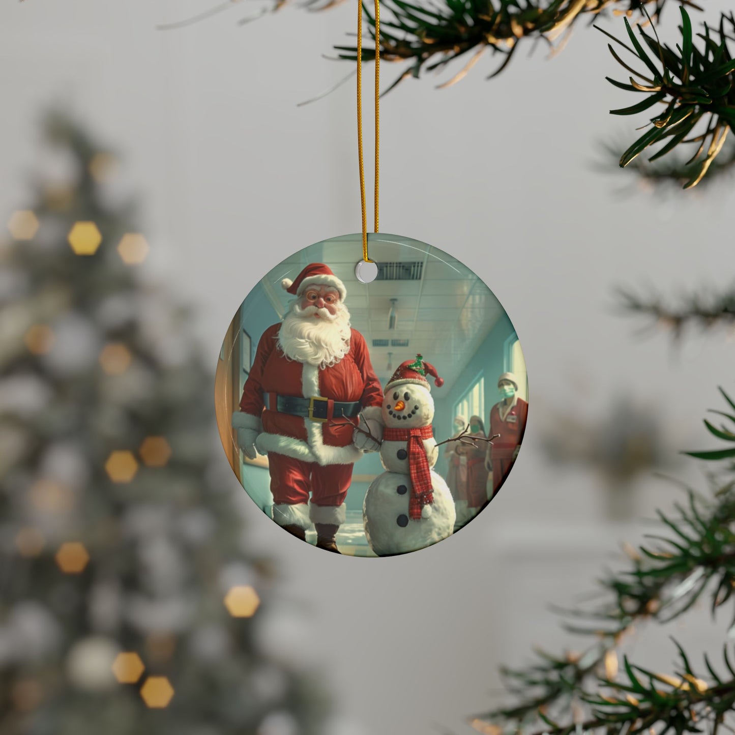 Santa & Frosty Visiting the Hospital