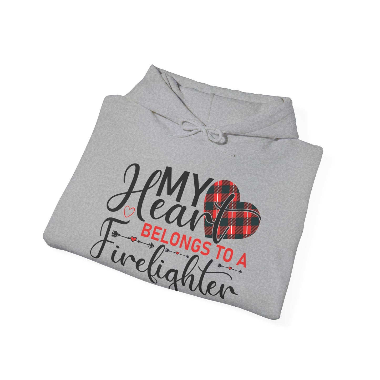 My Heart Belongs To A Firefighter Hoodie