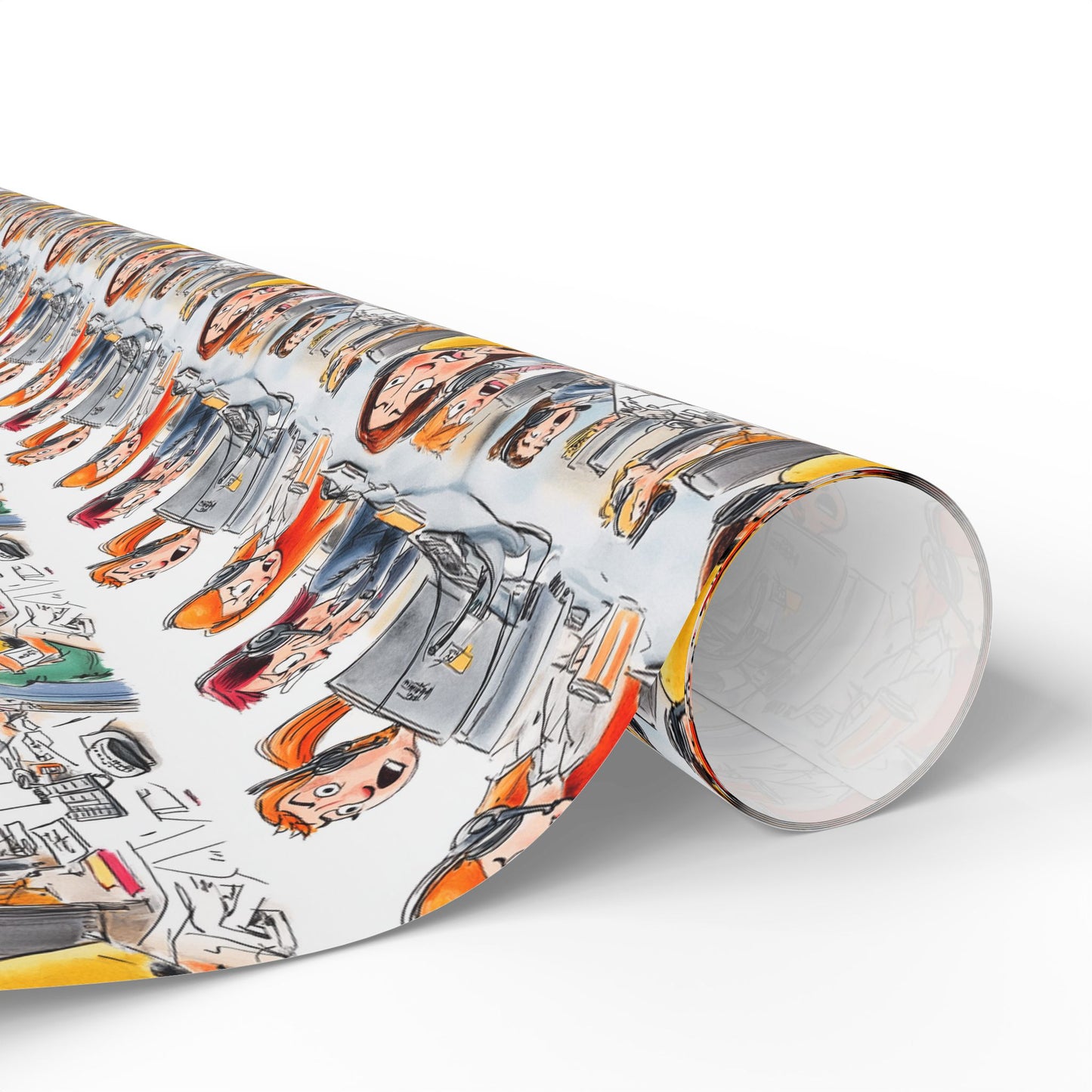 Busy Day at Dispatch Wrapping Paper
