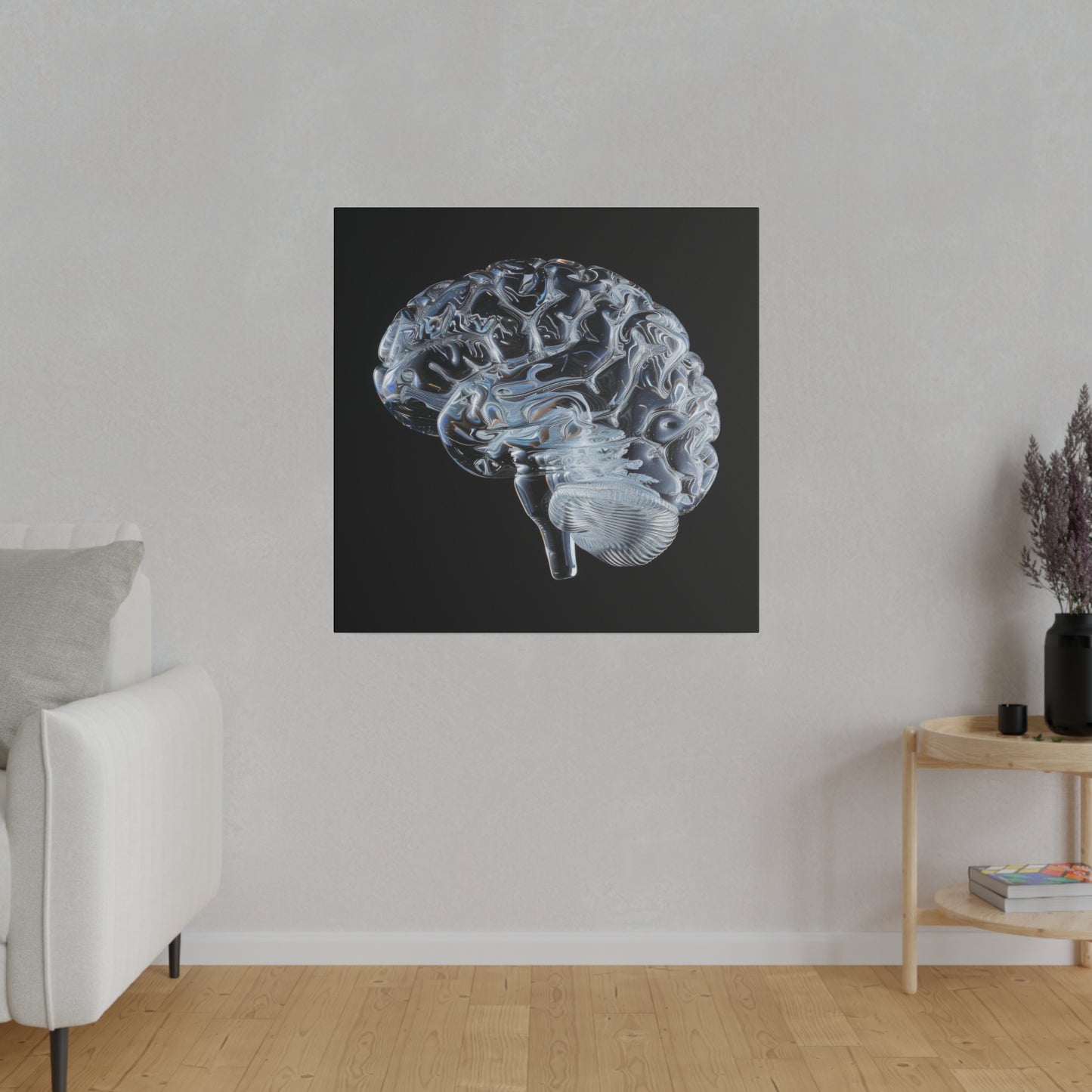 Matte Canvas - Glass Brain