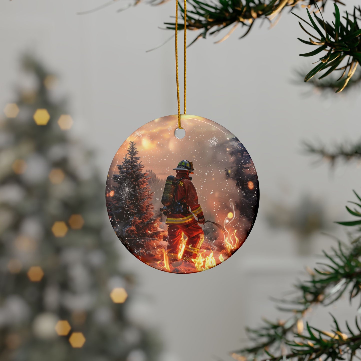 Forest Firefighter Ornament
