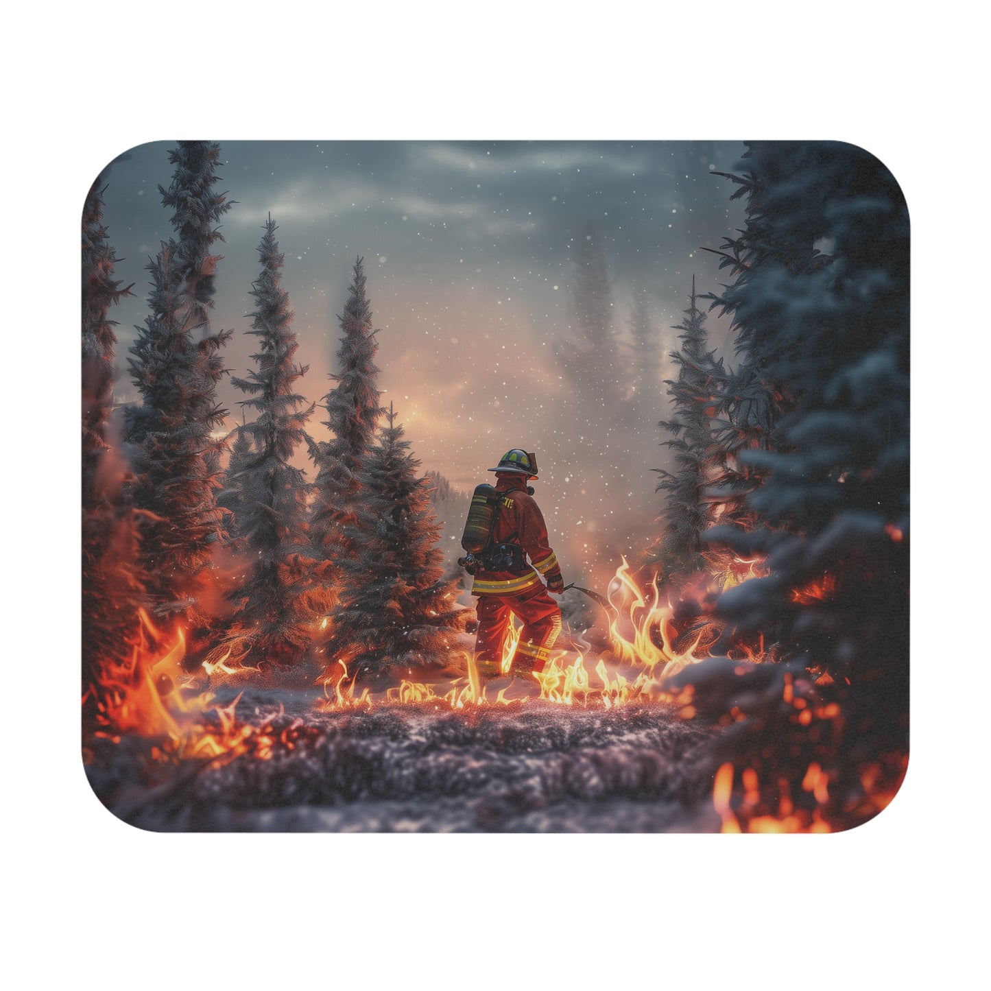 Wildland Firefighter Mouse Pad
