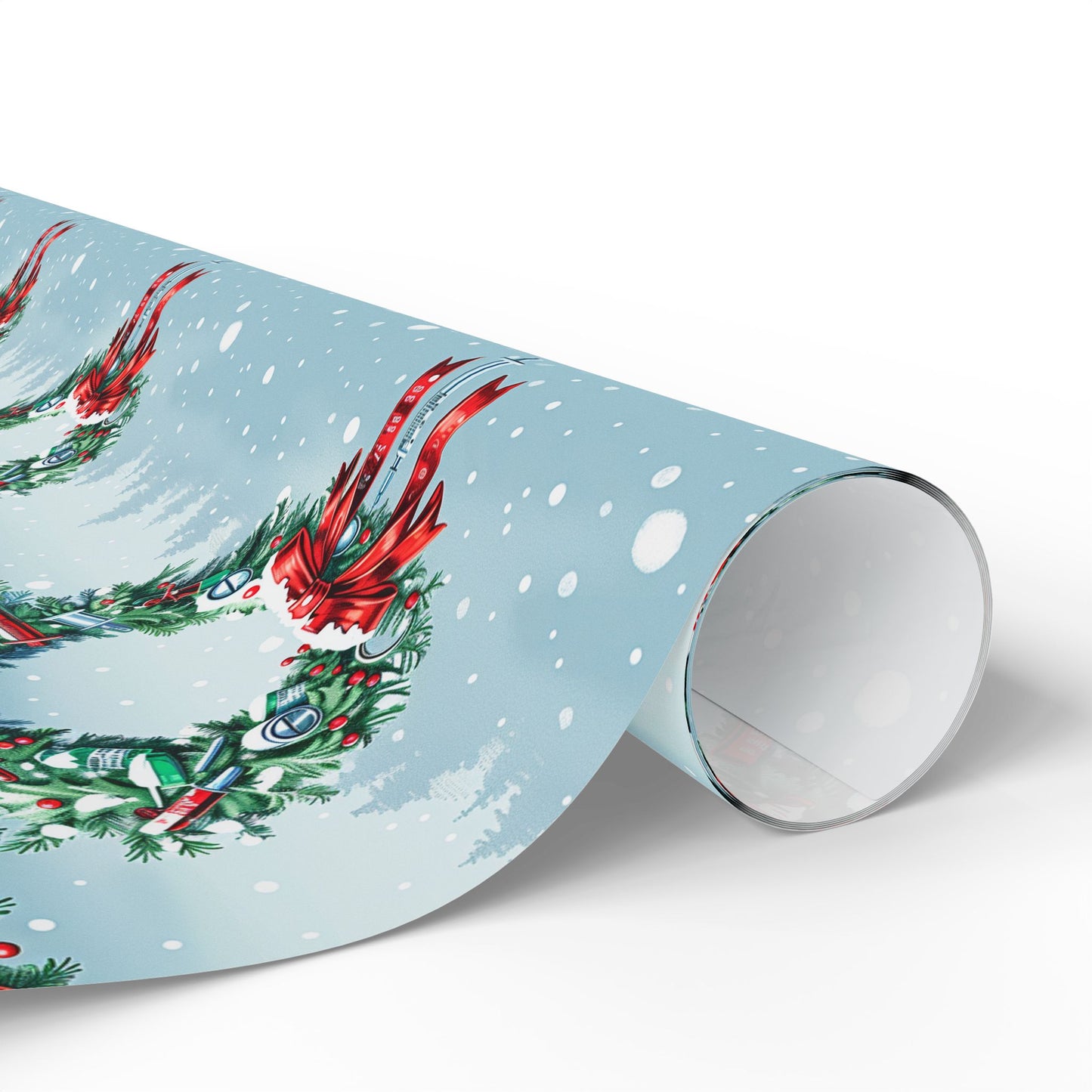 Hospital Wreath Wrapping Paper