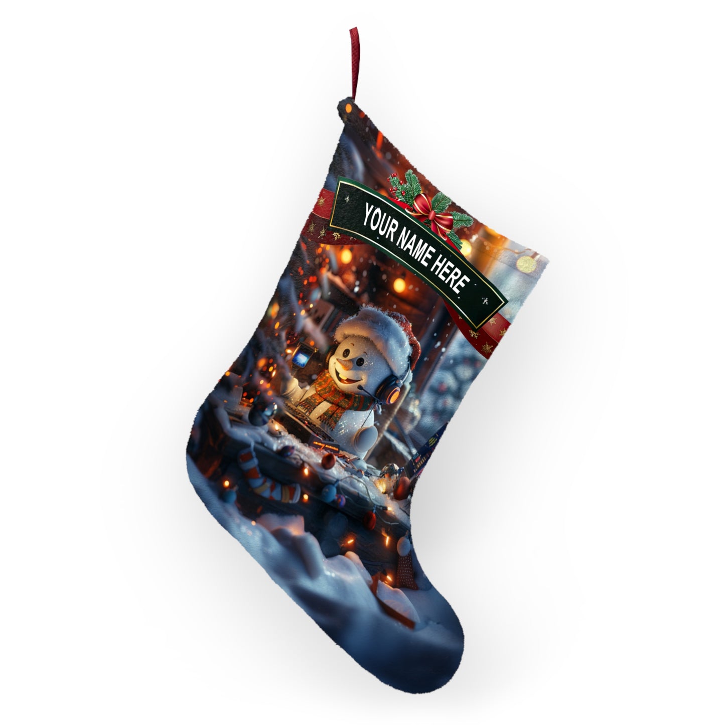 Snowman Dispatcher Stocking