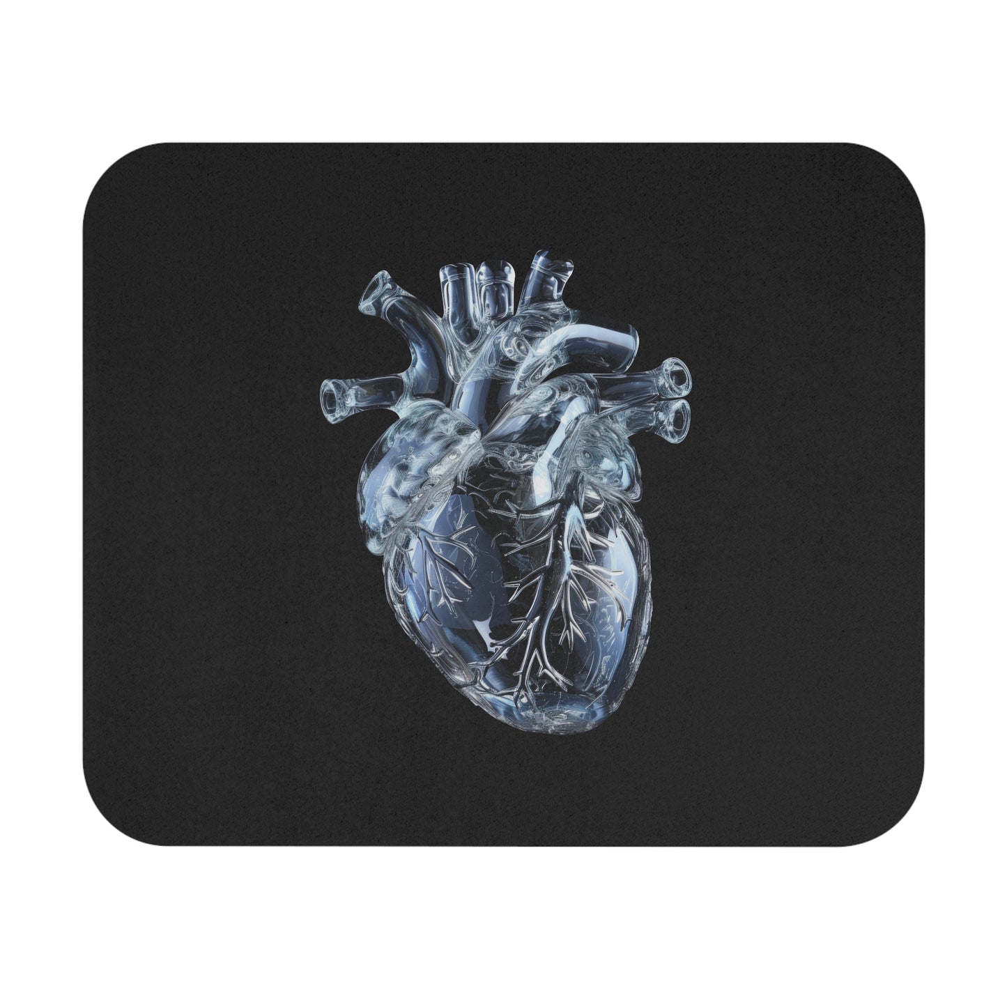 Glass Heart Mouse Pad