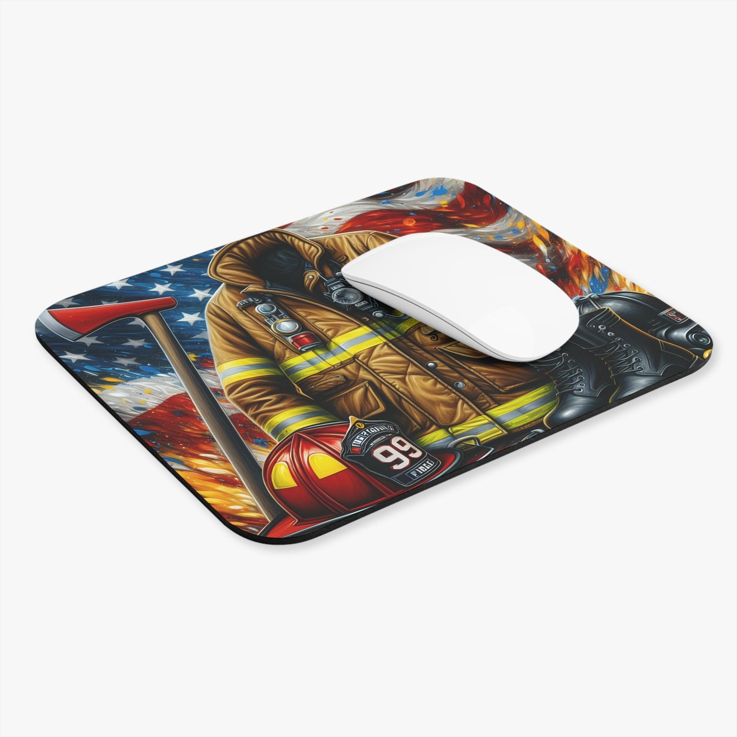 Firefighter Gear Mouse Pad