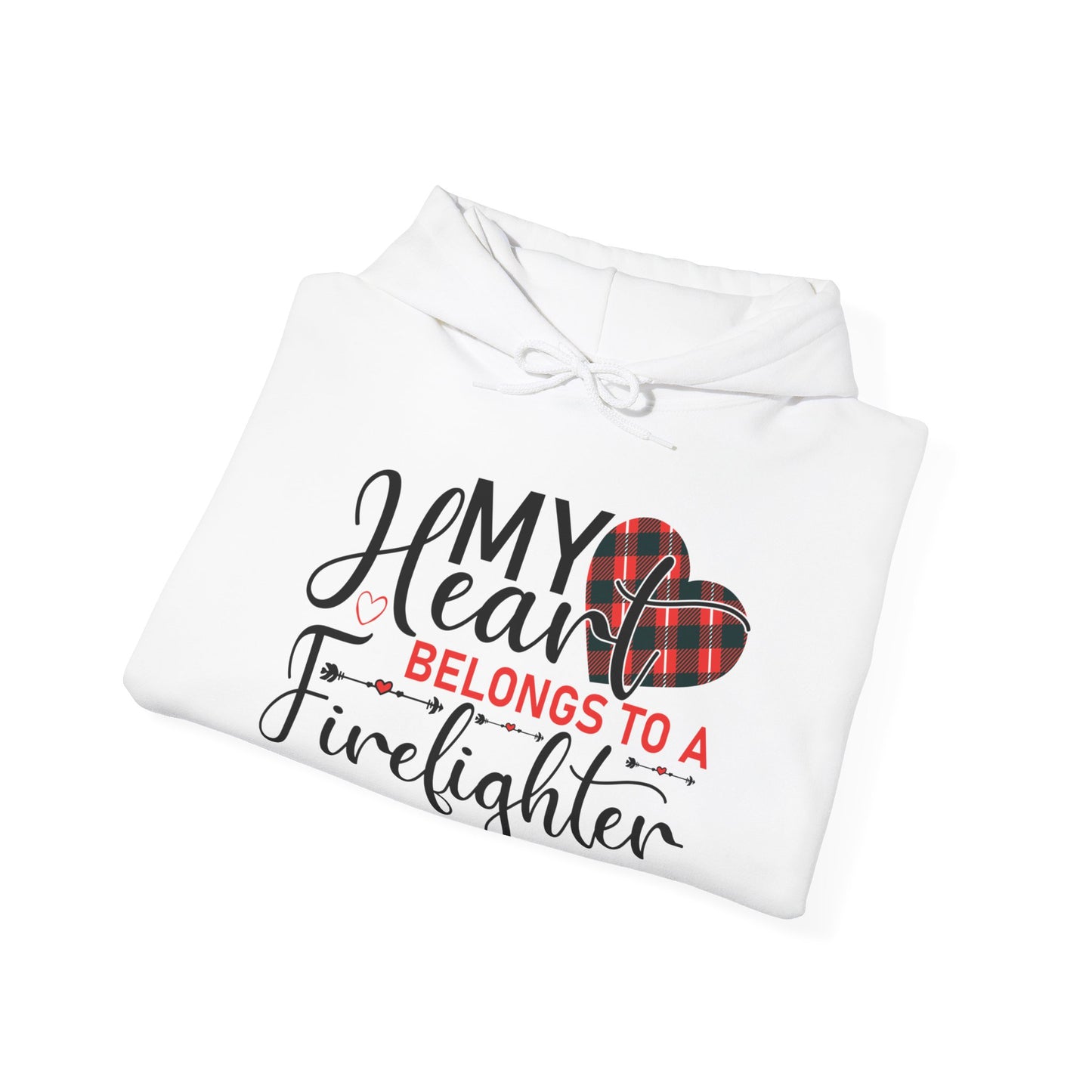 My Heart Belongs To A Firefighter Hoodie