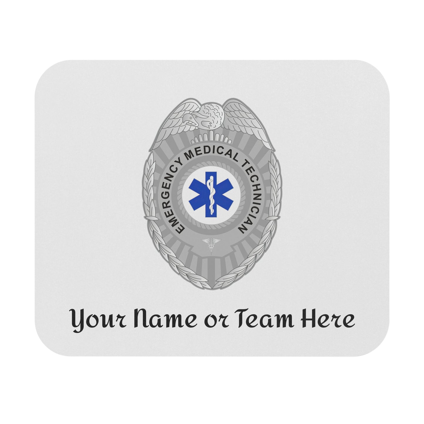 EMT Badge Custom Mouse Pad