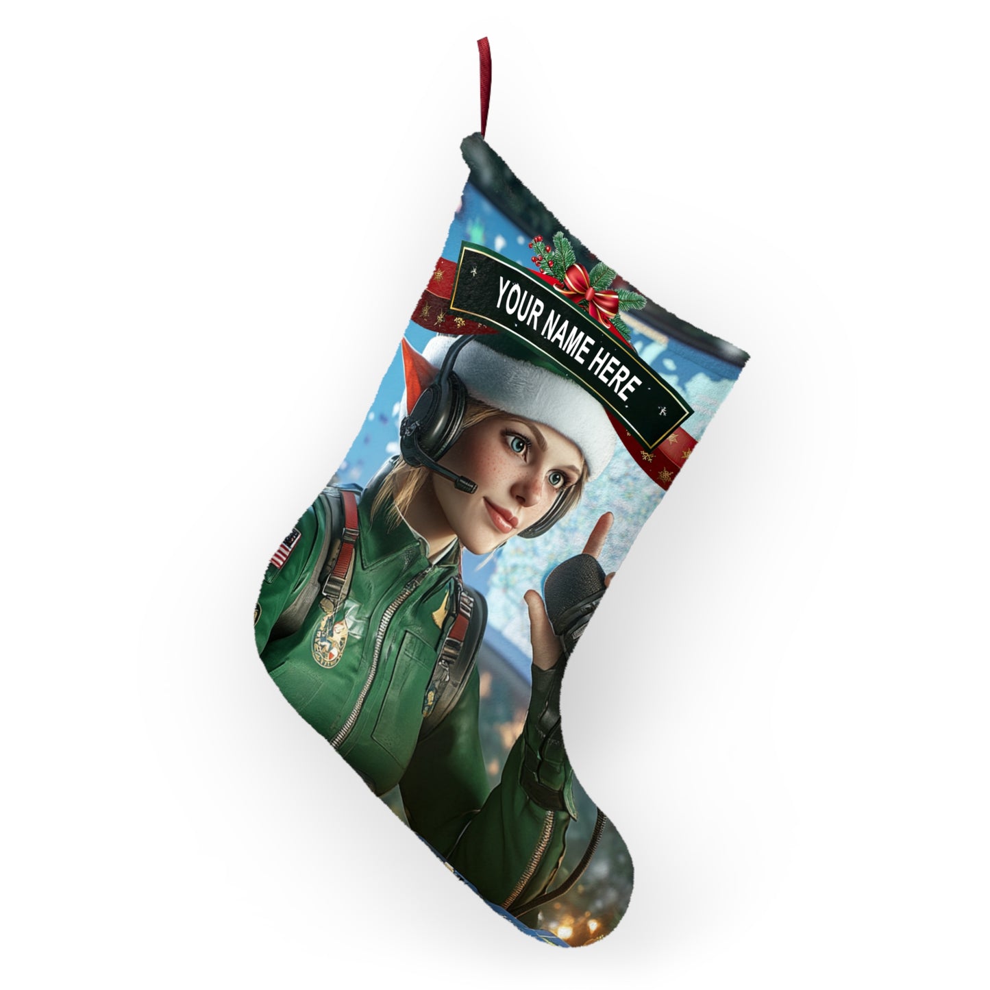 Elf on Dispatch Stocking