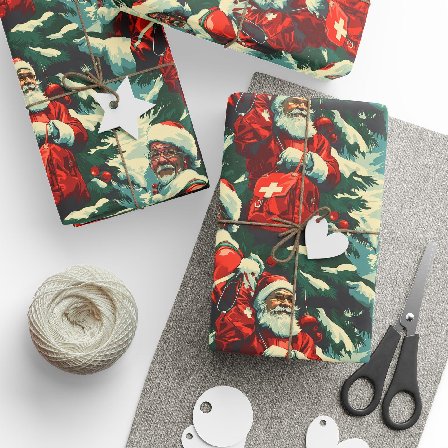 Doctor Santa Wrapping Paper
