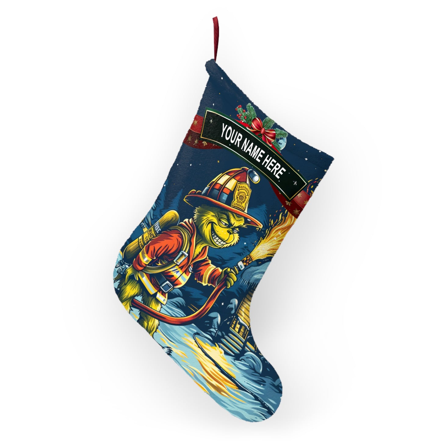 Mean Green Firefighter Stocking