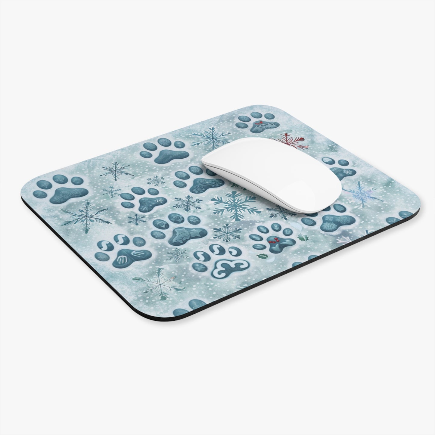Paws & Flakes Mouse Pad