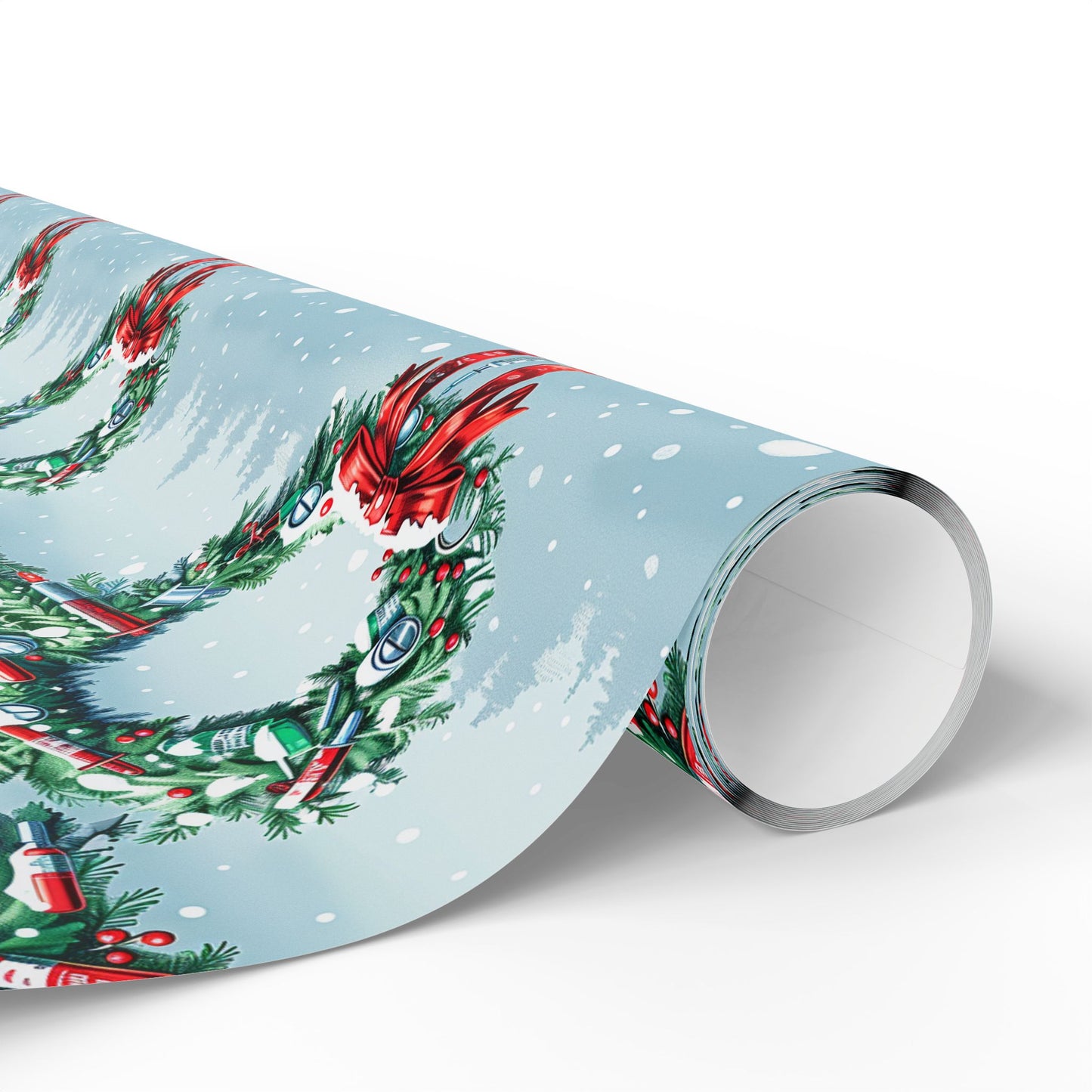 Hospital Wreath Wrapping Paper