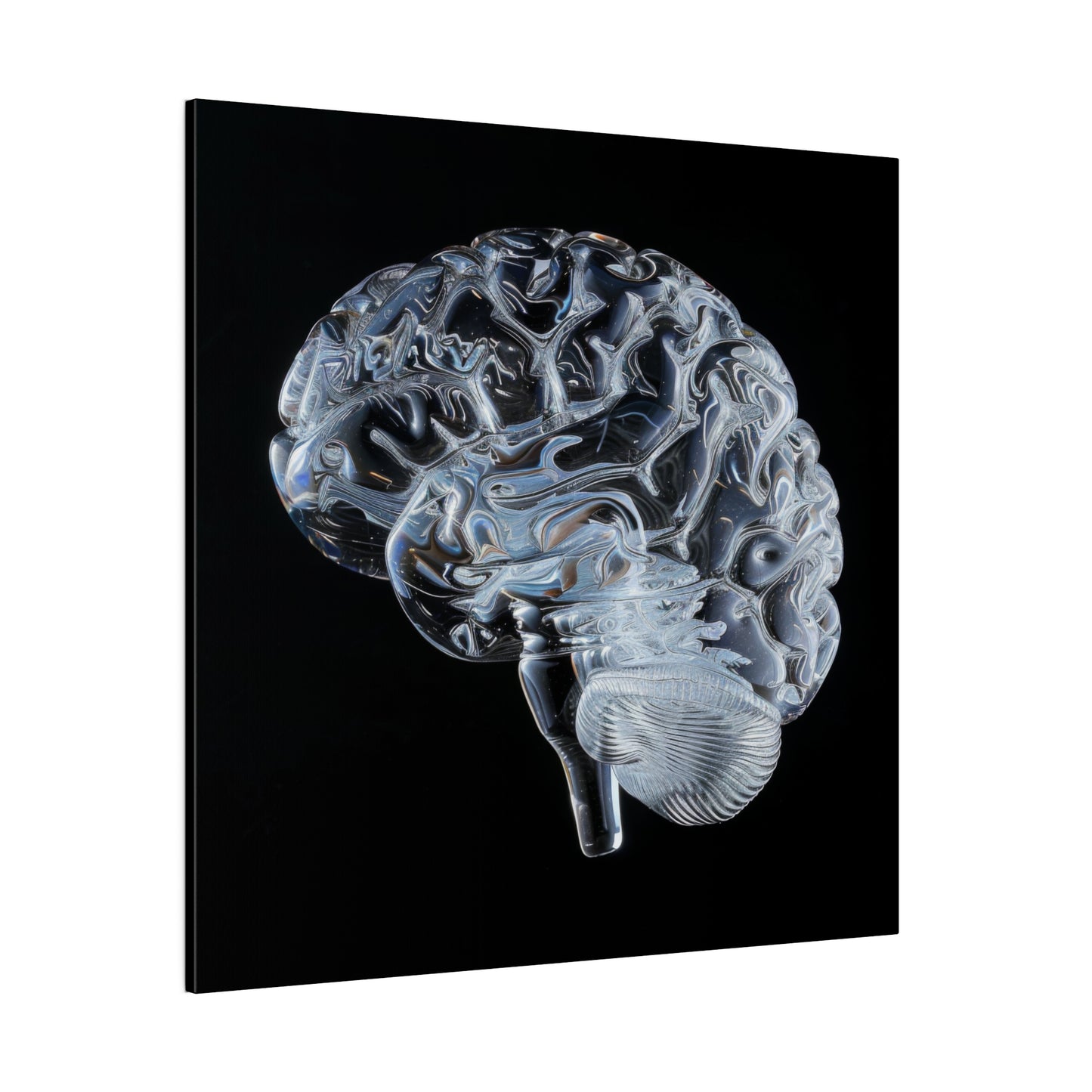 Matte Canvas - Glass Brain