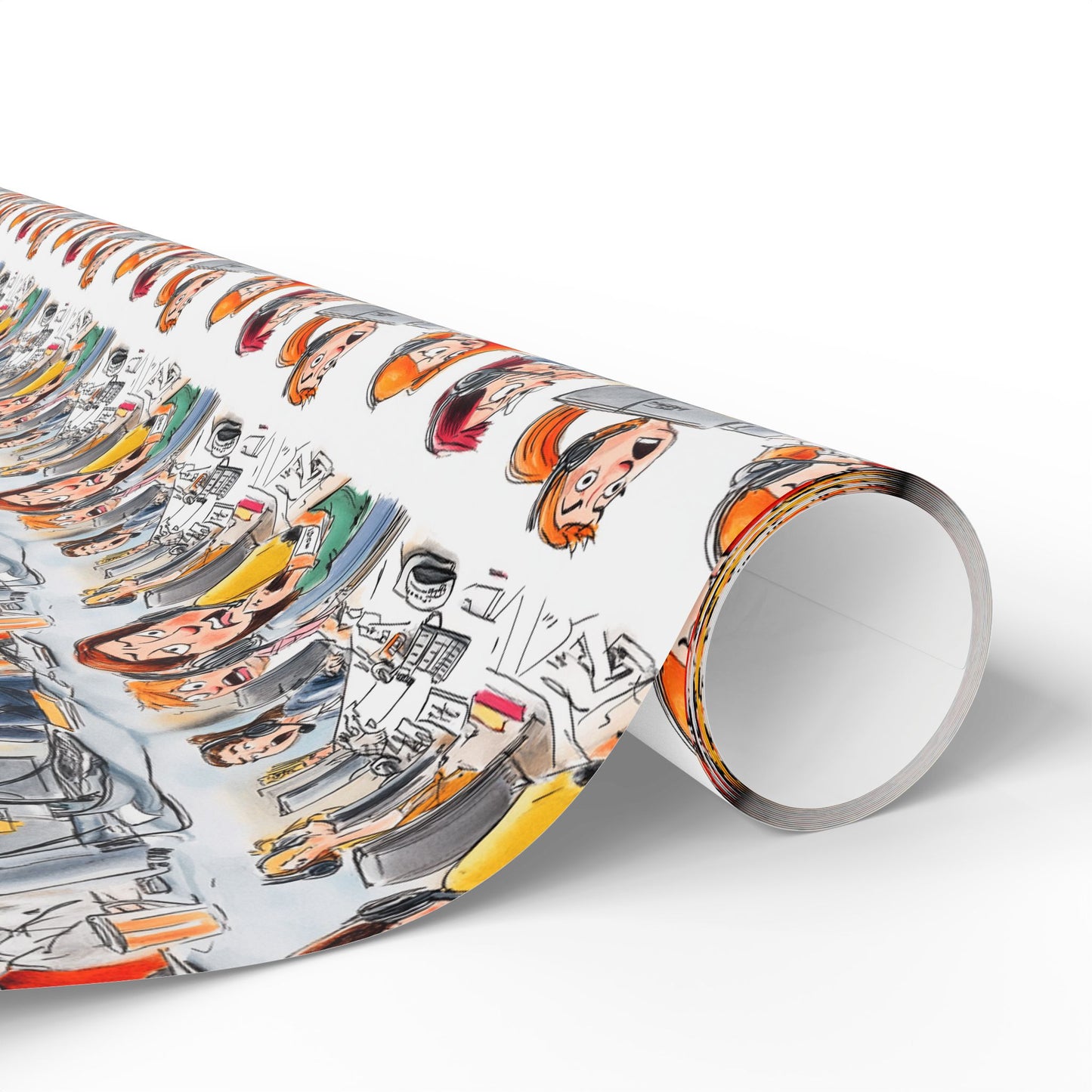 Busy Day at Dispatch Wrapping Paper