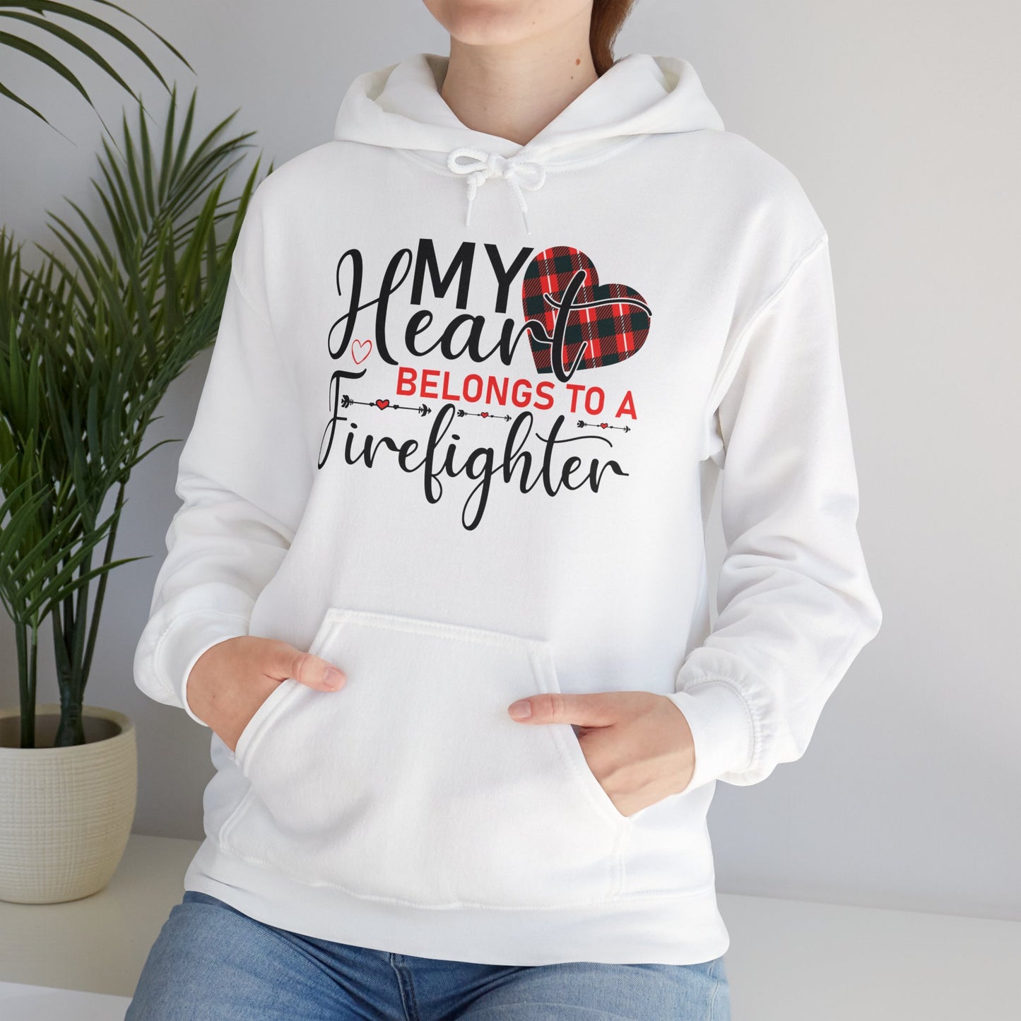 My Heart Belongs To A Firefighter Hoodie