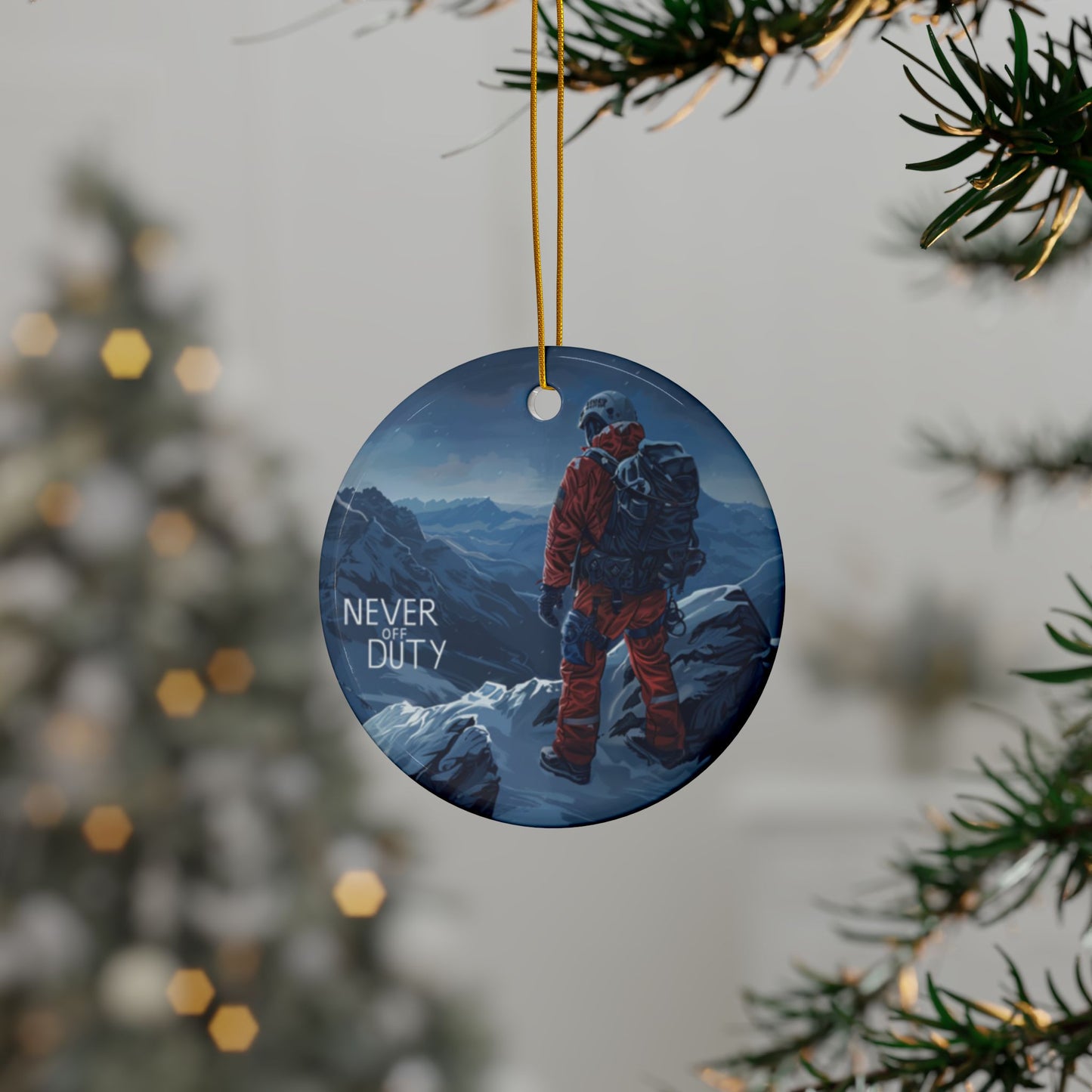 Never Off Duty Ornament