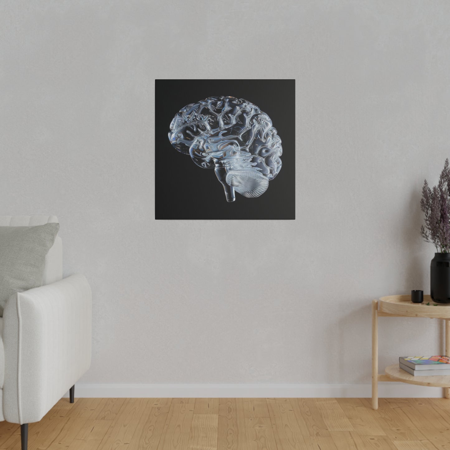 Matte Canvas - Glass Brain