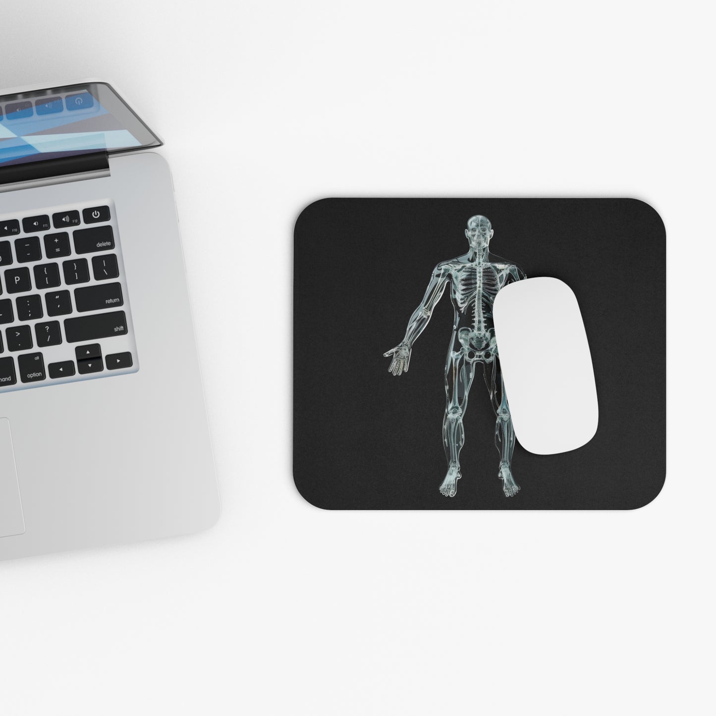 Glass Skeleton Mouse Pad