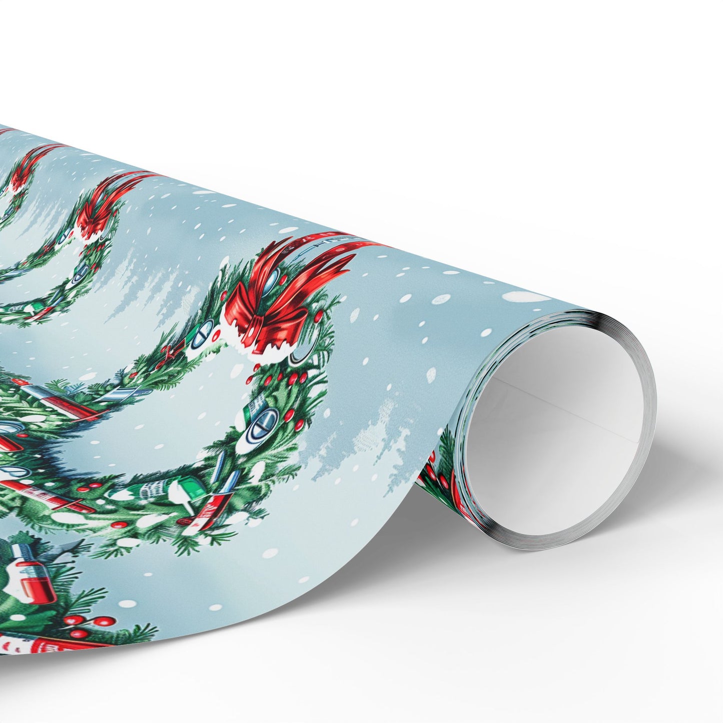 Hospital Wreath Wrapping Paper