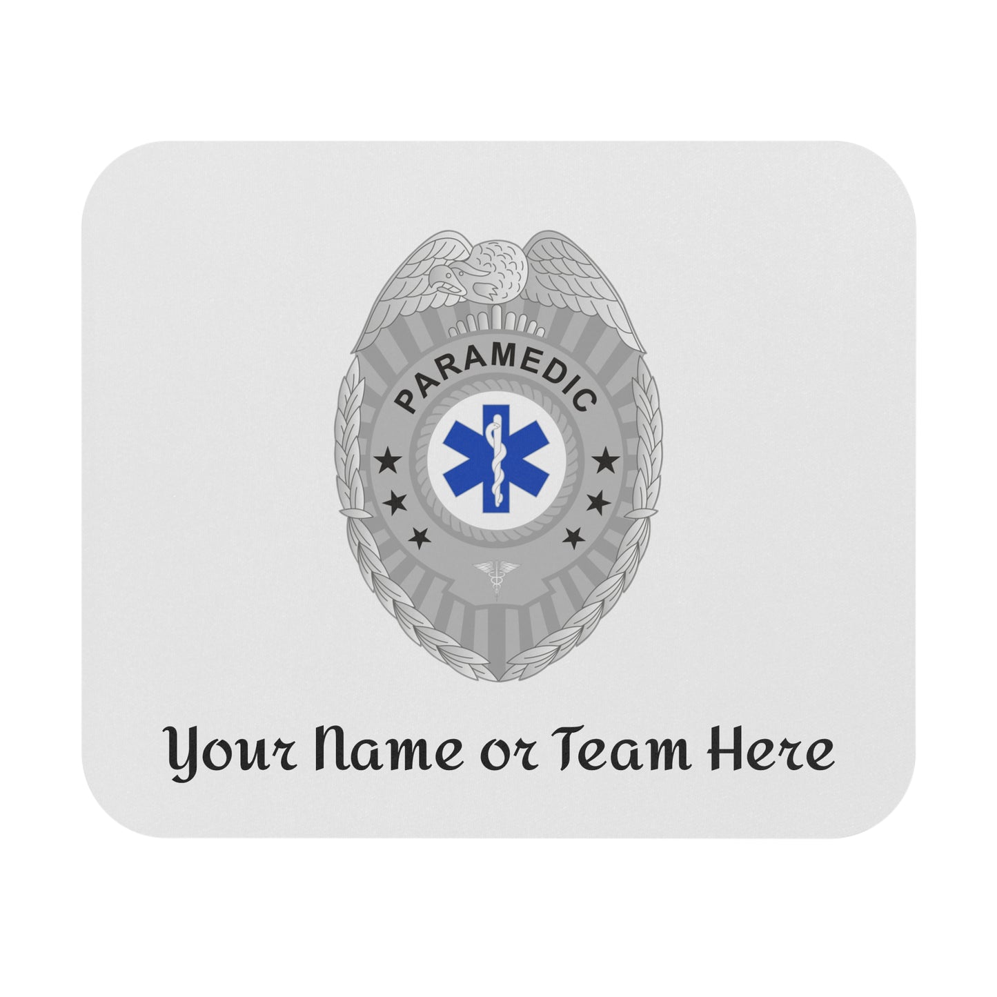 Paramedic Badge Custom Mouse Pad