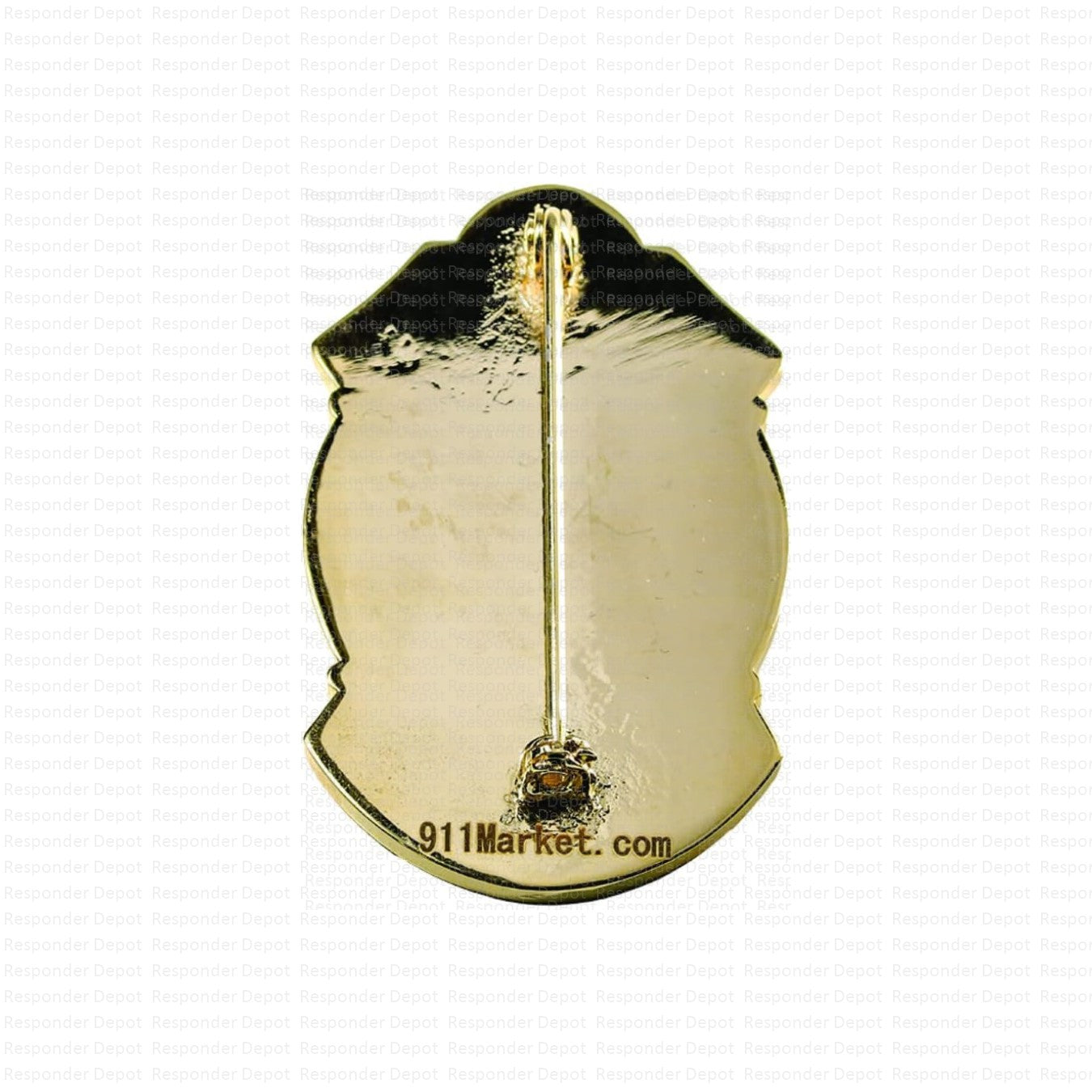 Vol Firefighter NE Style Badge - Gold