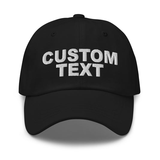 Custom Text Baseball Cap