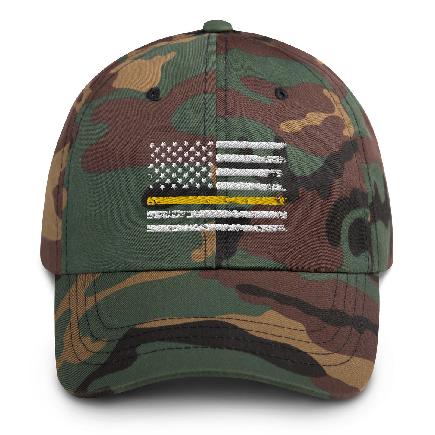 Yellow Line Flag Baseball Cap