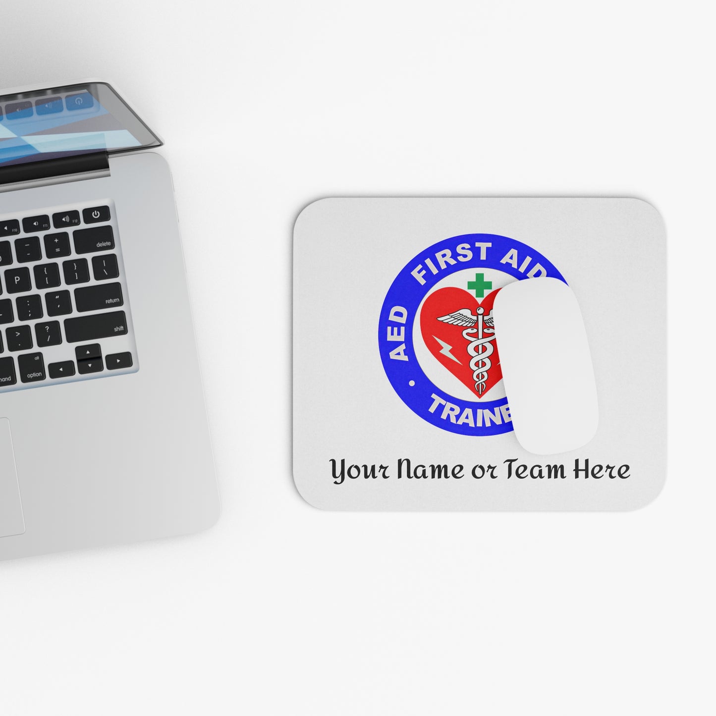 First Aid Trained Custom Mouse Pad