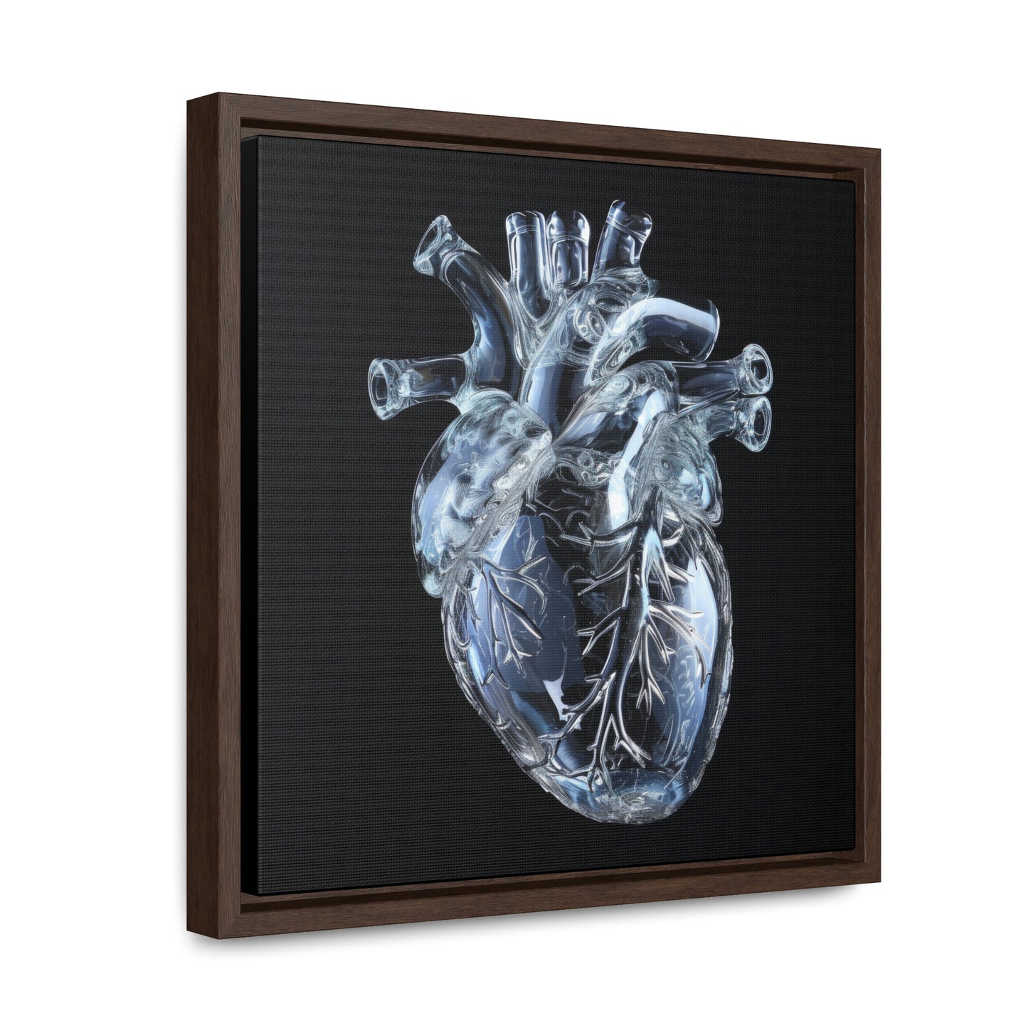 Framed Canvas - Glass Heart