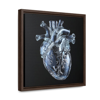 Framed Canvas - Glass Heart