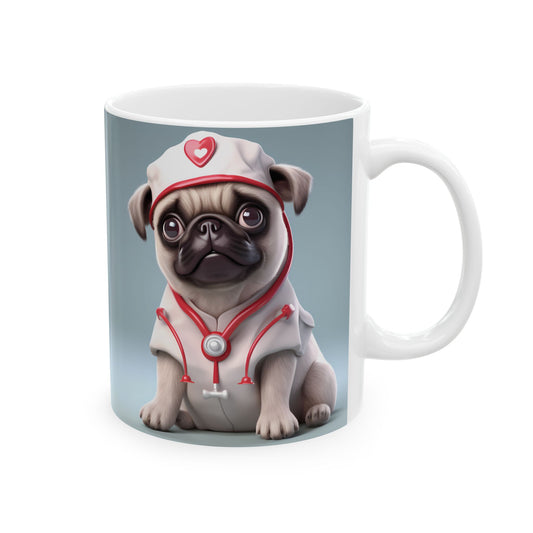 Nurse Pug Mug