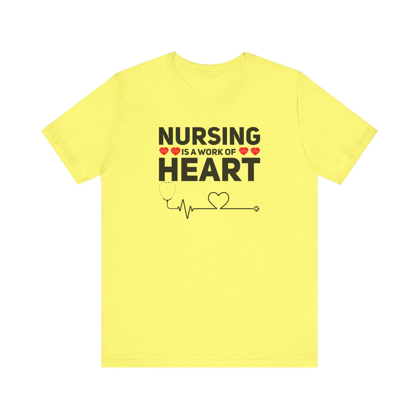 Nursing Is A Work Of Heart T-Shirt