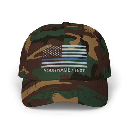 American Flag Custom Blue Line Baseball Cap