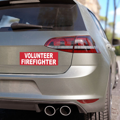 Volunteer Firefighter Car Magnet