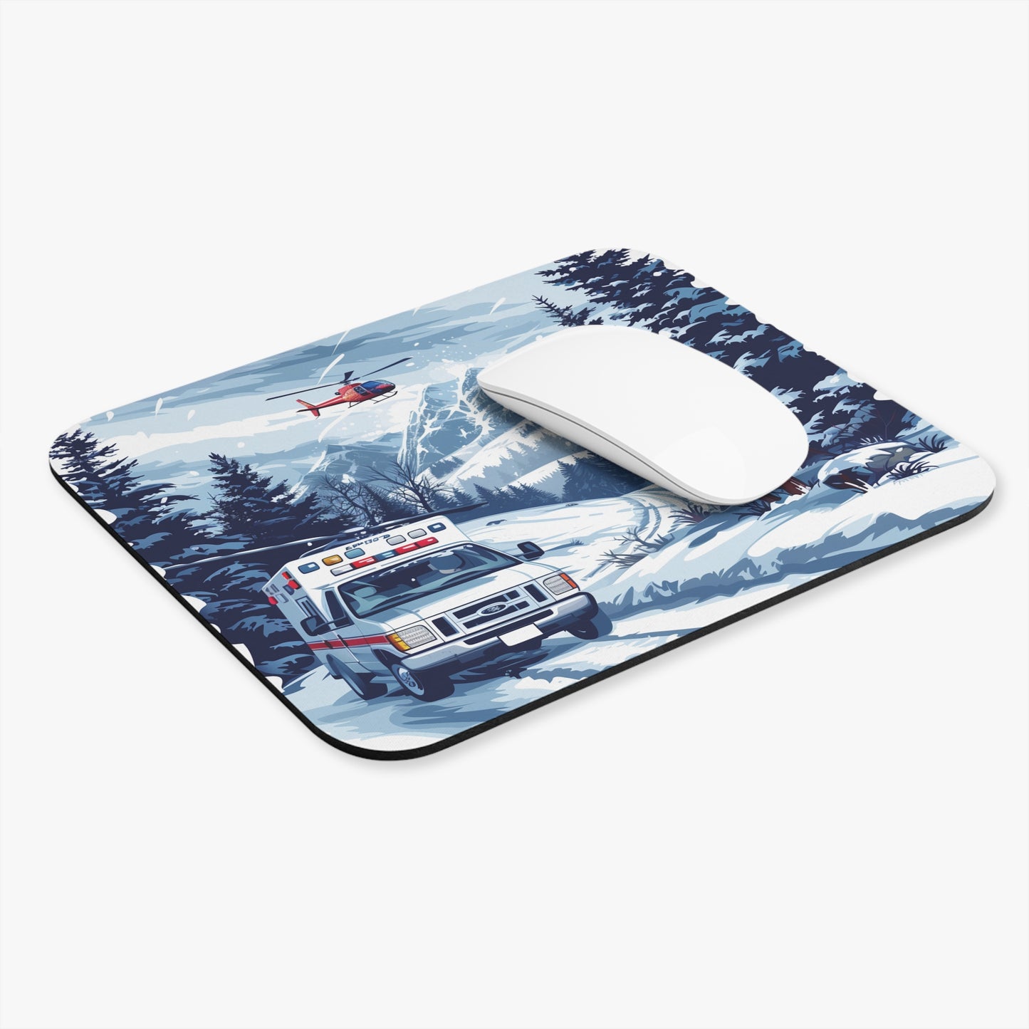 Ambulance Mountain Mouse Pad